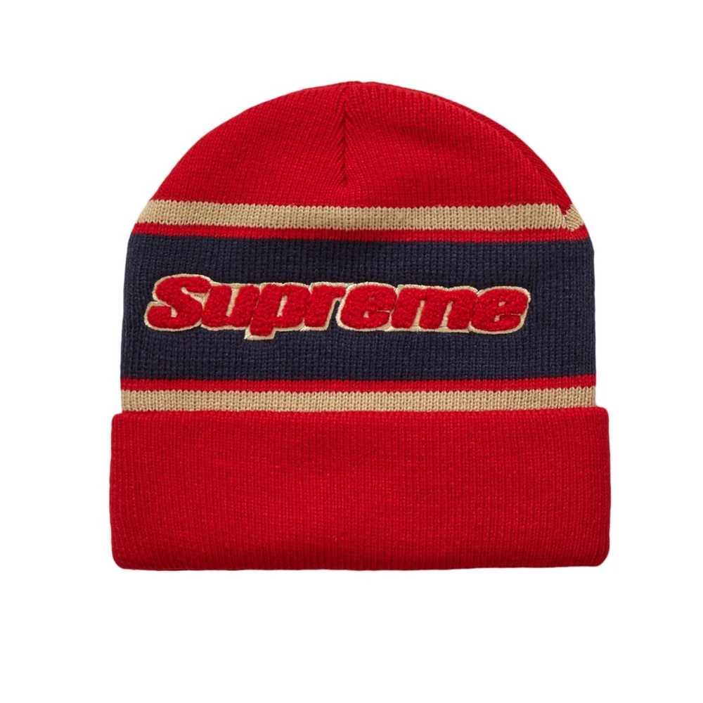 Supreme Chenille Stripe Beanie